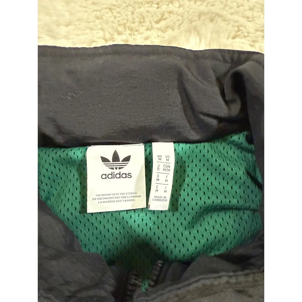 Adidas Vocal Windbreaker Anorak M Retro Jacket Collegiate Track Sports BLKD 2.0